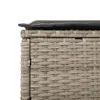 3-tlg. Sonnenliegen-Set mit Auflage Hellgrau Poly Rattan Produktbild-Vorschau 10