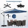 Ombrellone COSTWAY da 300 cm con base, luci a LED e Anteprima dell’immagine prodotto 3