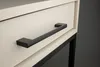 Schwarzer Möbelgriff 192 mm aus Aluminium - Klassischer, Produktbild-Vorschau 2