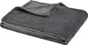 A folded dark gray blanket is shown against a white background. Produktbild-Vorschau