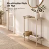 Mica Decorations Myron, table d'appoint ovale beige - Table Voir les images du produit 6