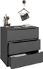 Kommode Vicco Ruben Anthrazit 48 x 77.6 cm mit 3 Produktbild-Vorschau 7