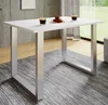 VCM my home Esstisch Xona weiß rechteckig, U-Fuß silber, Produktbild-Vorschau 3