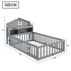 A diagram of a children's bed with dimensions indicated. Náhled obrázku produktu