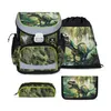 Belmil Mini-Fit ergonomisches Schulranzen-Set 4-teilig "Lost World" mit Brustgurt
