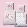Bettwäsche Einhorn 135x200 + 80x80 cm (Unicorn) Produktbild-Vorschau 2