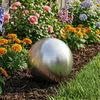 vidaXL Gebürsteter Ball Ø 20 cm Silber Edelstahl 201 Produktbild-Vorschau 2