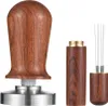 51mm Espresso Tamper & Stirrer Set Coffee Calibrated Tamper Voir les images du produit 2
