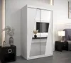 Šatní skříň se zrcadly KAMILA - šířka 120 cm, bílá Náhled obrázku produktu 1