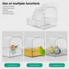 Birds Bath Box Hanging Transparent Birds Bathtub Shower Box Produktbild-Vorschau 4