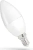 A white LED candle light bulb with a silver screw base, shown against a white background. Produktbild-Vorschau