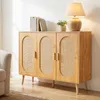 HOKEEPER Armoire à chaussures en bois, double porte étroite Voir les images du produit 8