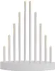 LED Kerzenhalter weiß, 24,5 cm, 3x AA, Innen, warmweiss, Timer Produktbild-Vorschau