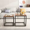 Table basse, ensemble de tables 2en1, loft, brun foncé Voir les images du produit 10