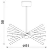 Lampa wisząca Sparkle kremowo-złota 4xE27x15W metal Podgląd zdjęcia produktu 9