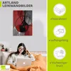 ARTland Leinwandbild Abstrakt in rot und schwarz Größe: Produktbild-Vorschau 2