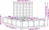 vidaXL Bedframe, wassenbruin, 140 x 200 cm, massief Productafbeelding-voorbeeld 8