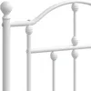 Bettgestell mit Kopf- und Fußteil Metall Weiß 120x190 cm Produktbild-Vorschau 7