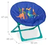 Relaxdays Moonchair Kinder, Dino, faltbar, HxBxT: 47 x 50 x Produktbild-Vorschau 13