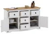 Sideboard CAMPO, Kommode Kiefer massiv, weiß lasiert, 5 Produktbild-Vorschau 4