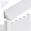Brollux LED Eckprofil V24 Set 10m (5x2m) Alu Profile 45 Produktbild-Vorschau 1