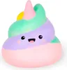 A single, stylized unicorn poop emoji toy with a smiling face. Voir les images du produit