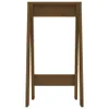 A brown wooden stool frame against a white background. Podgląd zdjęcia produktu