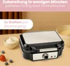 ProfiCook PC-WA 1240 2 Waffel(n) 1000 W Schwarz, Edelstahl Produktbild-Vorschau 22