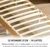 DEWINNER Tapicerowana rama łóżka 80 x 200 cm | Rama łóżka Podgląd zdjęcia produktu 6
