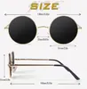 Polarisierte Retro Runde Sonnenbrille UV400 Herren Damen Produktbild-Vorschau 5