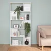 sweeek - Bücherregal 5 Regale 10 Fächer - Weiß Produktbild-Vorschau 4