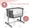 2 in 1 Beistellbett & Babywiege, 5-stufig Höhenverstellbar Produktbild-Vorschau 6
