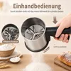 Edelstahl Mehlsieb mit Griff und Deckel, Puderzuckersieb Produktbild-Vorschau 5