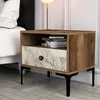 Skye Decor, Lizbon 531 - Walnut, White, Nachttisch, Produktbild-Vorschau 1