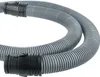 A gray, flexible hose with black connectors on both ends, isolated on a white background. Produktbild-Vorschau