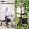 Dvoufunkční chodítko pro seniory – skládací, lehké – s Náhled obrázku produktu 3
