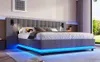 Sweiko Polsterbett, 180x200cm, mit LED-Leiste, Kopfteil mit Produktbild-Vorschau 17