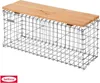 Bellissa Gabionen Gartenbank Basic Holz Sitzbank Gartenmöbel Gabione Douglasienholz Bank Sitzfläche Douglasie B100xt30xh46 L100xb30xh46 100x30x46cm Douglasien Produktbild-Vorschau