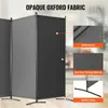 A room divider with multiple panels, showcasing its features with text overlays. Anteprima dell’immagine prodotto