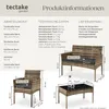tectake® Rattan Gartenset Palese für 4 Personen Produktbild-Vorschau 5