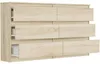 Komoda 140 cm 6 zásuvek skříňka FRAMIRE R-140 sonoma Náhled obrázku produktu 6