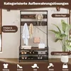 szafa 4 w 1, wolnostojąca garderoba z półką na buty i 11 Podgląd zdjęcia produktu 3