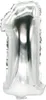 PAPSTAR Folienballon "Zahlen" 350 x 200 mm Ziffer: 1 silber Produktbild-Vorschau 1