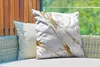 MuchoWow® Outdoor Kissen - Marmor - Muster - Gold - 60x60 Produktbild-Vorschau 3