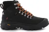 A single black winter boot with orange laces, shown from the side against a white background. Produktbild-Vorschau