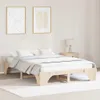 vidaXL Bettrahmen Natur 140 x 200 cm Massives Kiefernholz Produktbild-Vorschau 2