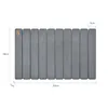 A top-down view of a gray bath mat with dimensions indicated by measurement lines and text. Anteprima dell’immagine prodotto
