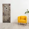 selbstklebendes Türbild - Holztür Herz 0,9 x 2 m - Produktbild-Vorschau 3
