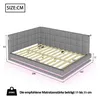 Flieks Lit rembourré 160x200cm avec USB & LED, Lit de jour Voir les images du produit 5
