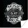MuchoWow® Poster Musik - Retro - Zitat 30x30 cm - Produktbild-Vorschau 1
